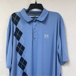 Tommy Hilfiger 2012 Men’s Blue Stretch Polo Shirt 2XL Short Sleeve‎ Excellent